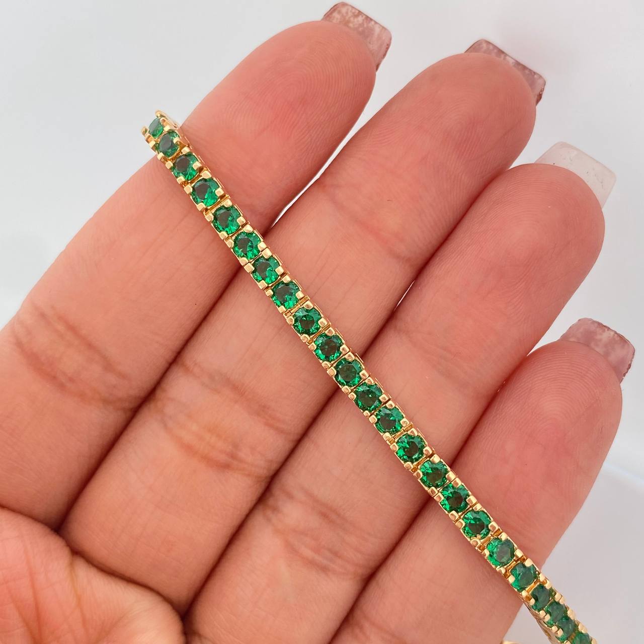 Pulso Tennis 13.7gr / 7 in / 3.48mm Oro Amarillo 18K %