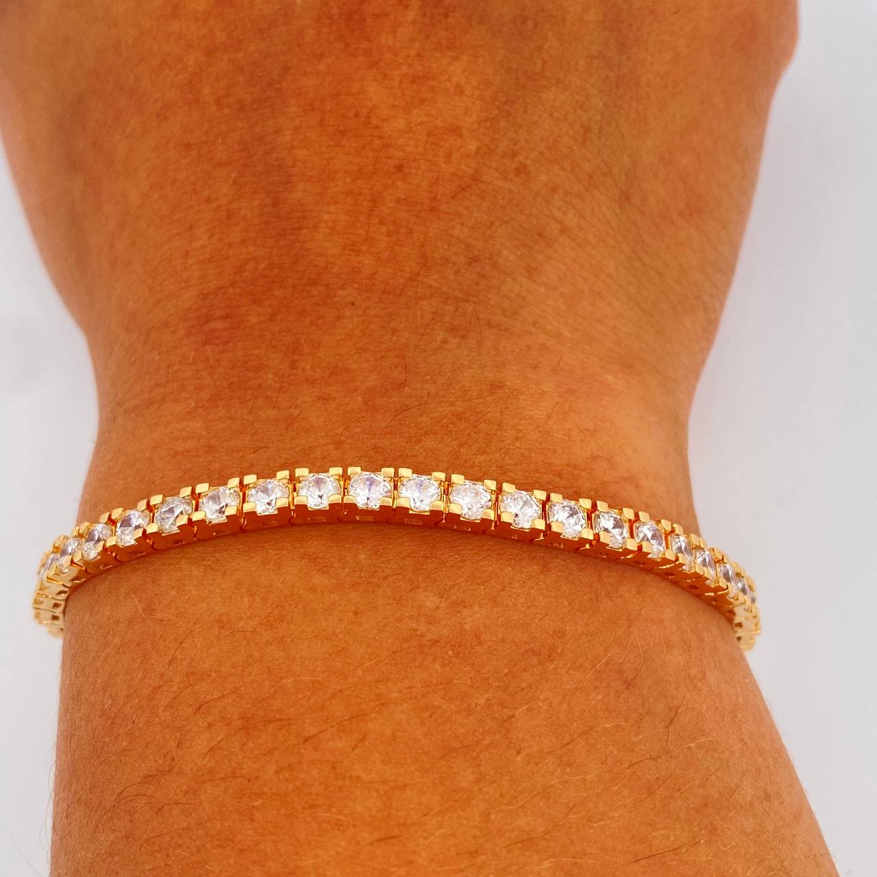 Pulso Tennis 14.55gr / 7 in / 3.4mm Oro Amarillo 18K %