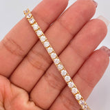 Pulso Tennis 14.55gr / 7 in / 3.4mm Oro Amarillo 18K %