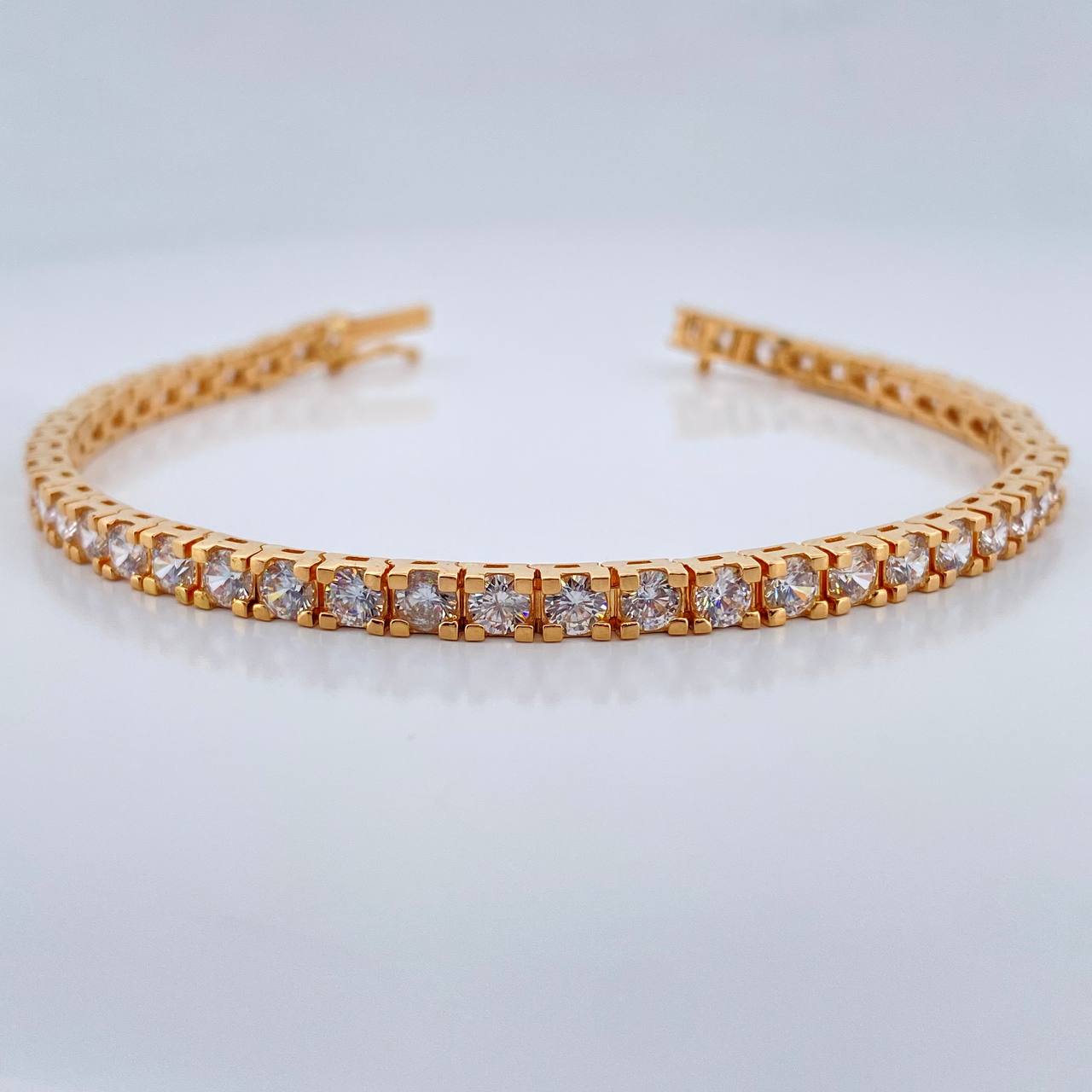 Pulso Tennis 14.55gr / 7 in / 3.4mm Oro Amarillo 18K %