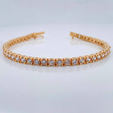 Pulso Tennis 14.55gr / 7 in / 3.4mm Oro Amarillo 18K %