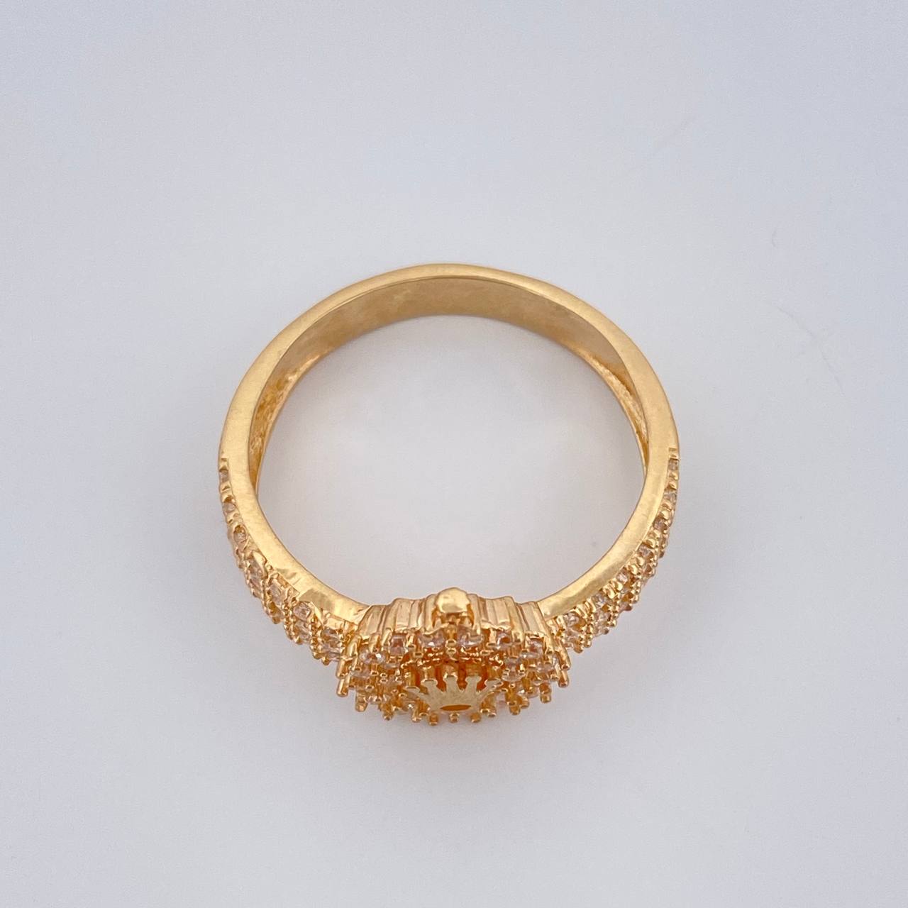 Anillo Corona 3.6gr / T7 1/2 / Oro Amarillo 18K %