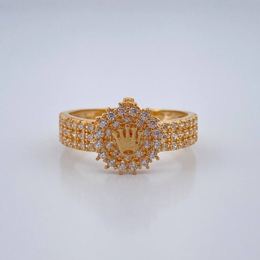 Anillo Corona 3.6gr / T7 1/2 / Oro Amarillo 18K %