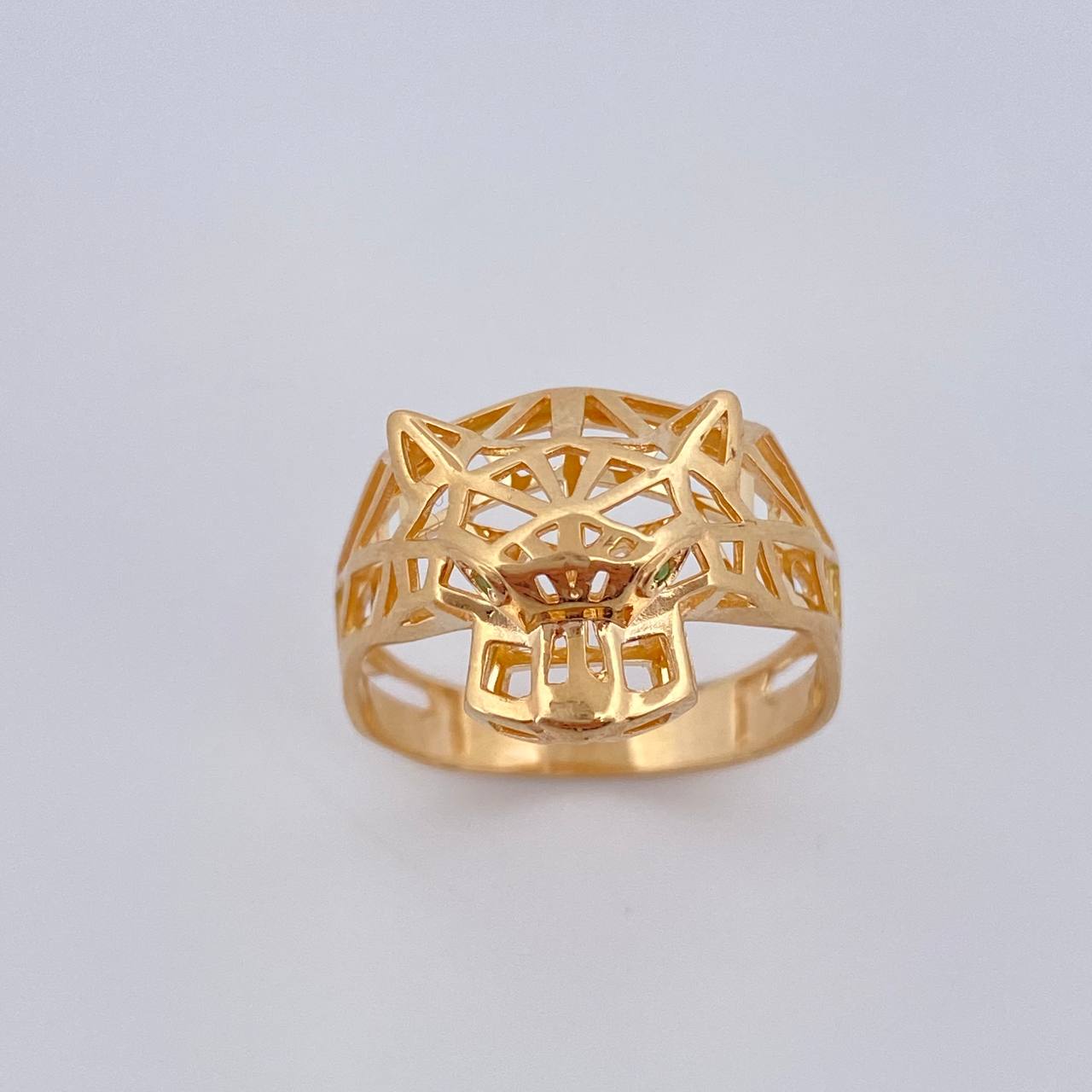 Anillo Pantera Filigrama 4.05gr / T9 / Oro Amarillo 18K %