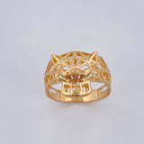 Anillo Pantera Filigrama 3.9gr / T7 1/2 / Oro Amarillo 18K %
