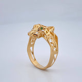 Anillo Pantera Filigrama 4.05gr / T9 / Oro Amarillo 18K %