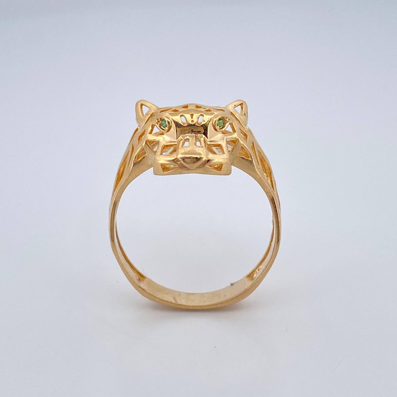 Anillo Pantera Filigrama 4.05gr / T9 / Oro Amarillo 18K %