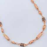 Cadena Rustica Barril X 11.95gr / 24 in / 4.13mm Oro Rosa 18K %