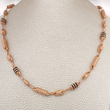 Cadena Rustica Barril X 11.95gr / 24 in / 4.13mm Oro Rosa 18K %