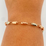 Pulso Rustica x 5.15gr / 8 1/4 in / 4.17mm Dos Oros Blanco Rosa 18K %