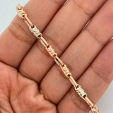 Pulso Rustica x 5.15gr / 8 1/4 in / 4.17mm Dos Oros Blanco Rosa 18K %