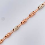 Pulso Rustica x 5.15gr / 8 1/4 in / 4.17mm Dos Oros Blanco Rosa 18K %