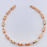 Pulso Rustica x 5.15gr / 8 1/4 in / 4.17mm Dos Oros Blanco Rosa 18K %