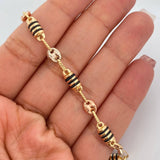 Pulso Rustica Barril Gc 5.45gr / 8 3/4 in / 5mm Tres Oros 18K %