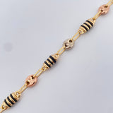 Pulso Rustica Barril Gc 5.45gr / 8 3/4 in / 5mm Tres Oros 18K %