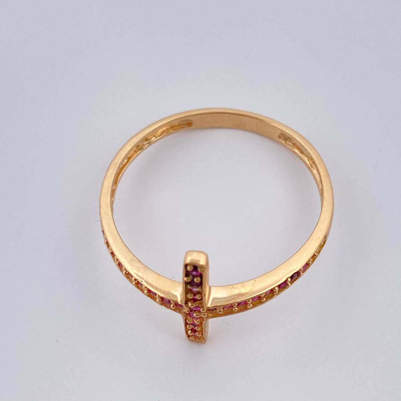 Anillo Cruz 1.75gr / T7 1/4 / Oro Amarillo 18K %