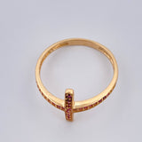 Anillo Cruz 1.75gr / T7 1/4 / Oro Amarillo 18K %