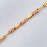 Cadena Rustica Barril  13.8gr / 24 in / 4mm Tres Oros 18K %