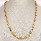 Cadena Rustica Barril  13.8gr / 24 in / 4mm Tres Oros 18K %