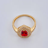 Anillo Halo Gota 2.3gr / T6 / Oro Amarillo 18K %