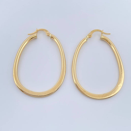 Candongas Dorada 2.7gr / 1 1/2 in / Oro Amarillo 18K %