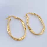 Candongas Asby Ovaladas 1.8gr / 1 1/4 in / Oro Amarillo 18K %