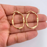 Candongas Asby Ovaladas 1.8gr / 1 1/4 in / Oro Amarillo 18K %