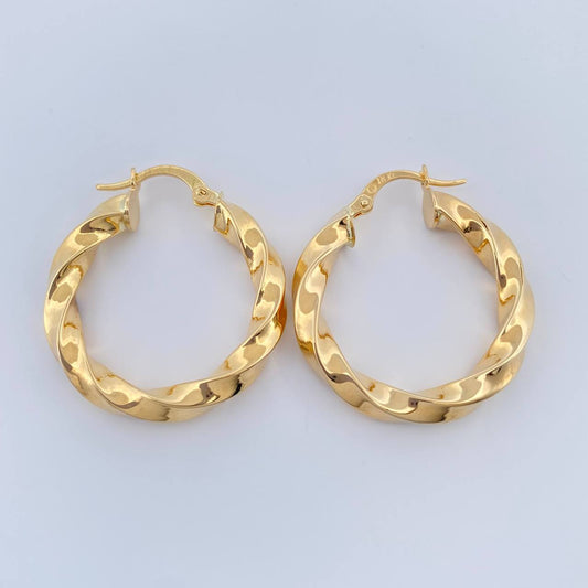 Candongas Kari 3.3gr / 1 1/4 in / Oro Amarillo 18K %