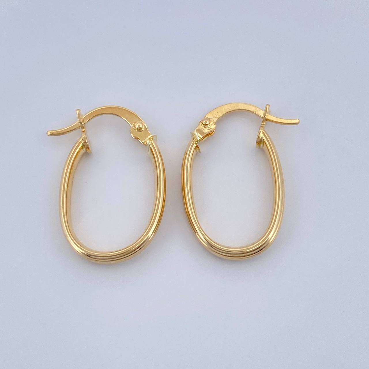 Candongas Andy Ovaladas 1.3gr / 3/4 in / Oro Amarillo 18K %