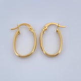 Candongas Andy Ovaladas 1.3gr / 3/4 in / Oro Amarillo 18K %