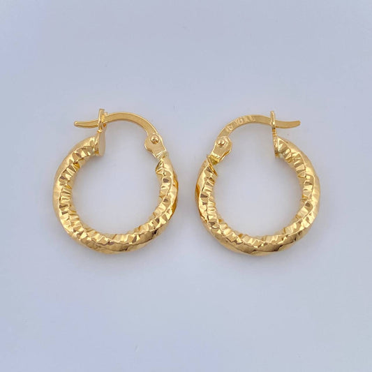 Candongas Majo 1.3gr / 3/4 in / Oro Amarillo 18K %