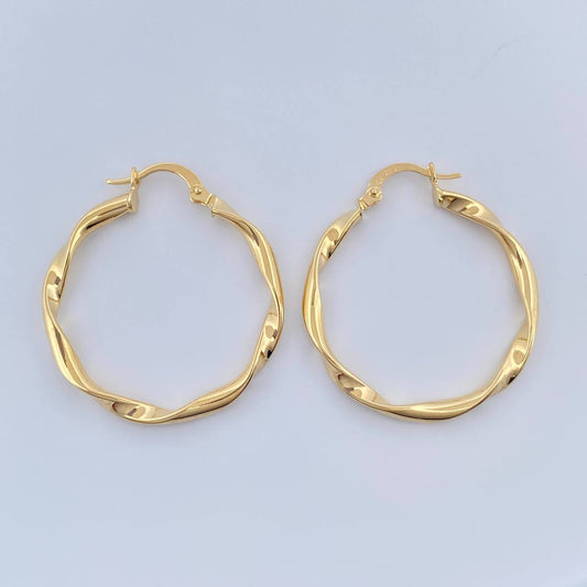 Candongas Asby 2.05gr / 1 1/4 in / Oro Amarillo 18K %