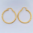 Megan Hoop Earrings 2.3gr / 1 1/4 in / Yellow Gold 18K %