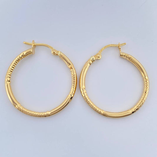 Candongas Megan 1.55gr / 1 in / Oro Amarillo 18K %