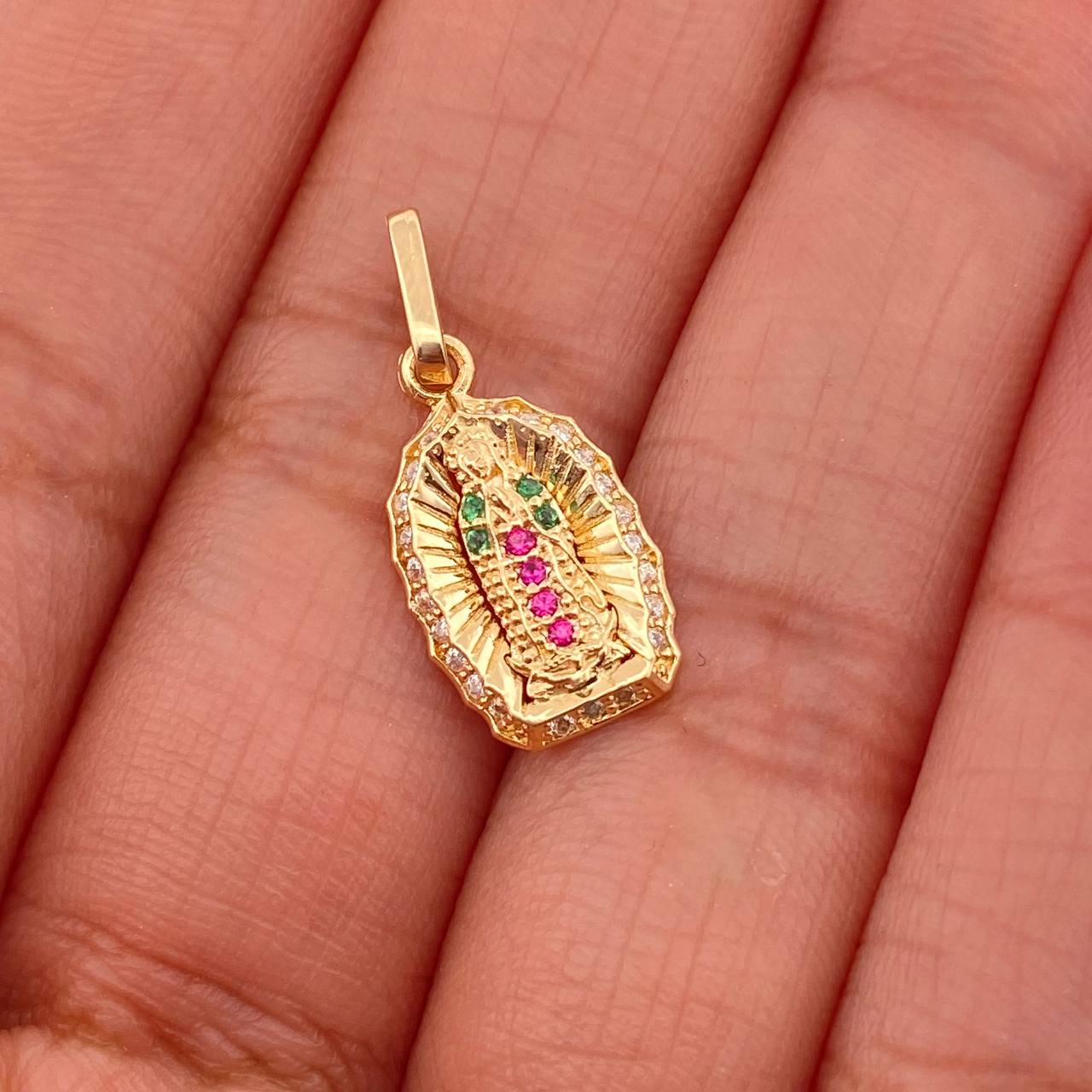 Dije Virgen Guadalupe 1.25gr / 3/4 in / Oro Amarillo 18K %
