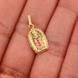 Dije Virgen Guadalupe 1.2gr / 3/4 in / Oro Amarillo 18K %