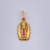 Dije Virgen Guadalupe 1.2gr / 3/4 in / Oro Amarillo 18K %
