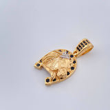 Dije Herradura Caballo 4.5gr / 1 in / Dos Oros Amarillo Blanco 18K %