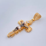 Dije Cruz Cristo Milagroso de Buga 4.15gr / 1 1/2 in / Tres Oros 18K %