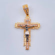 Dije Cruz Cristo Milagroso de Buga 5.3gr / 2 in / Tres Oros 18K %
