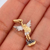 Dije San Miguel 1.7gr / 1 in / Tres Oros 18K %