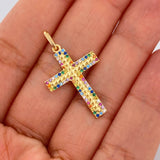 Dije Cruz 1.95gr / 1 1/4 in / Oro Amarillo 18K %