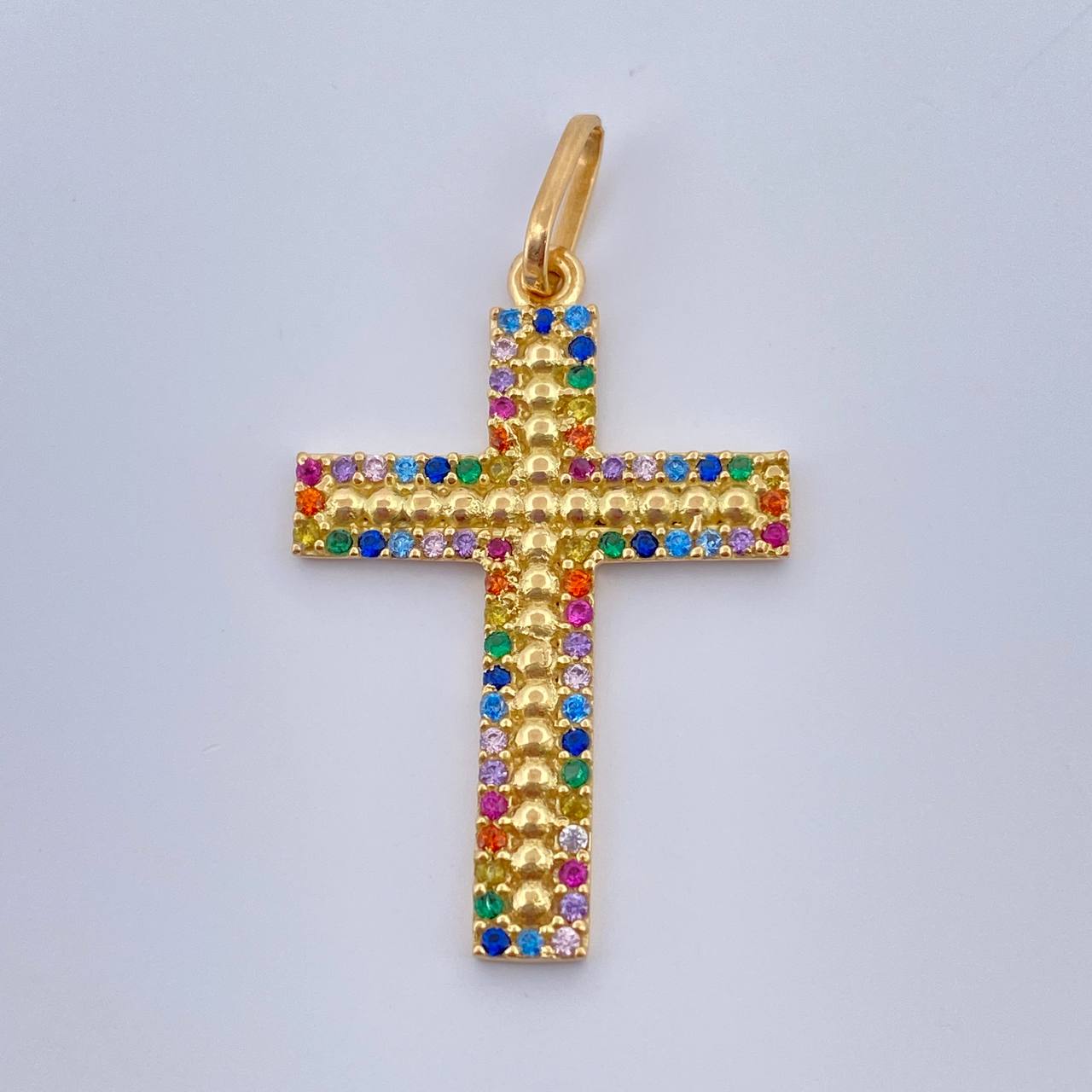 Dije Cruz 1.95gr / 1 1/4 in / Oro Amarillo 18K %