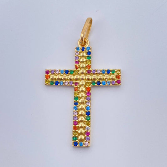 Dije Cruz 1.95gr / 1 1/4 in / Oro Amarillo 18K %