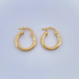 Candongas Lore 0.95gr / 1/2 in / Oro Amarillo 18K %