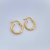 Candongas Lore 0.95gr / 1/2 in / Oro Amarillo 18K %