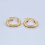 Candongas Lore 0.95gr / 1/2 in / Oro Amarillo 18K %