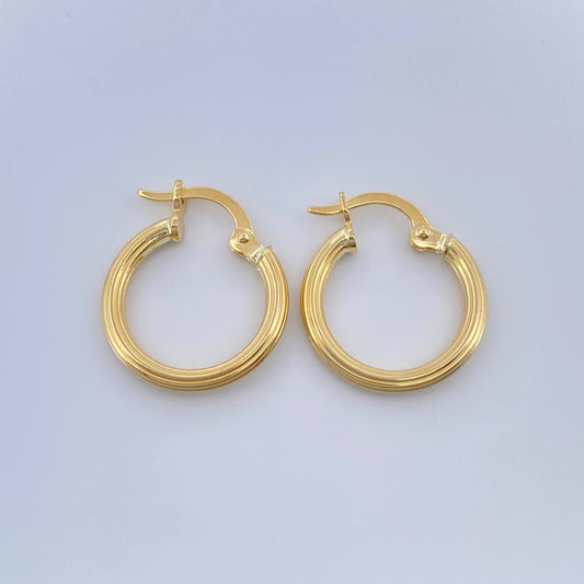 Candongas Lore 1.05gr / 3/4 in / Oro Amarillo 18K %