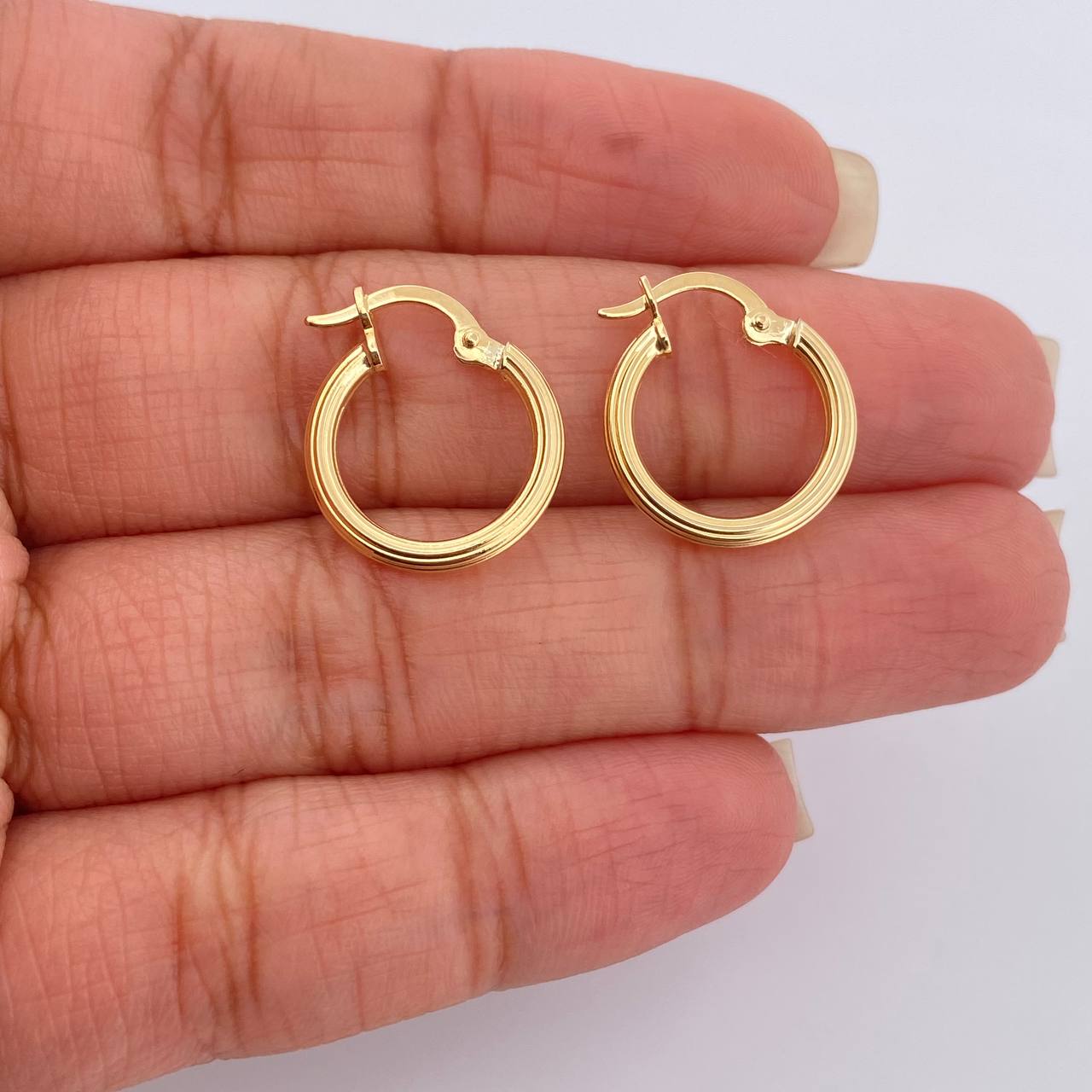 Candongas Lore 1.05gr / 3/4 in / Oro Amarillo 18K %