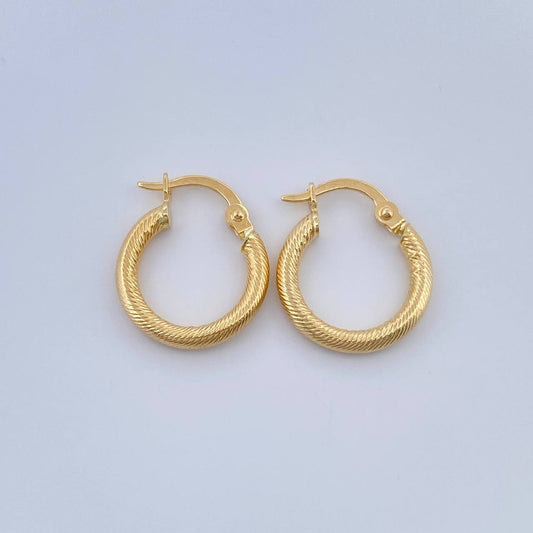 Candongas Zion 1.05gr / 3/4 in / Oro Amarillo 18K %